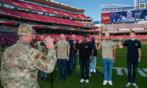 Wright Patt Airmen Honored At Reds Military Appreciation Night Wright