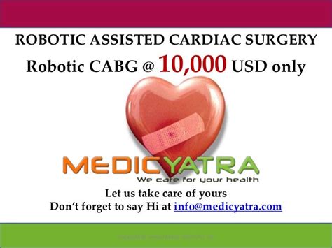 ROBOTIC ASSISTED CARDIAC SURGERY - MINIMAL INVASIVE CABG