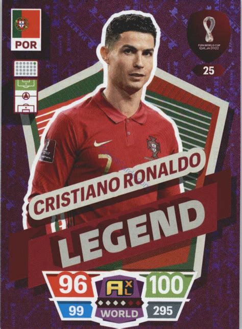 FOOTBALL SOCCER Cristiano Ronaldo 2022 Panini World Cup Adrenalyn