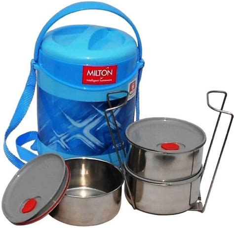 Stainless Steel Blue Milton Insulated Lunch Box Capacity Ml