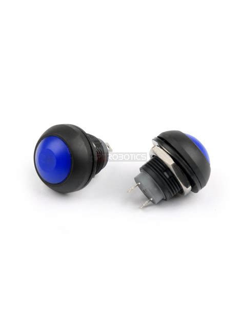 Push Button Domed Head Momentary Mm Blue Push Button Ptr