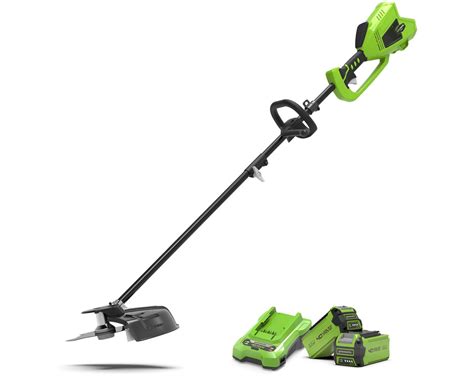 Greenworks Gd40bck2x G Max Digipro 40v Cordless Trimmer With 2 X 2ah Batteries And 2a Charger