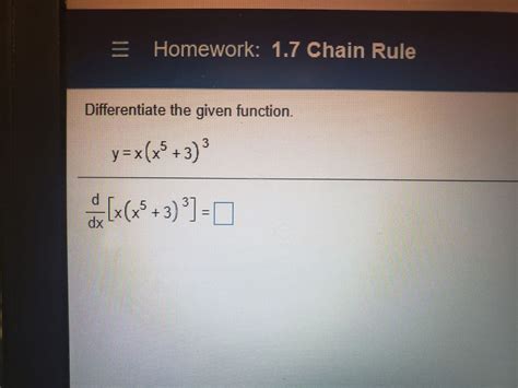 Answered Differentiate The Given Function … Bartleby