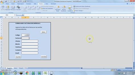 Como Crear Un Formulario Base De Datos Macro Excel 2007 2 2 Youtube