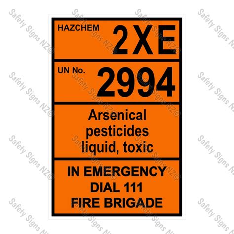 Cyo Hz Xe Biological Hazard Hazchem Sign Best Signs