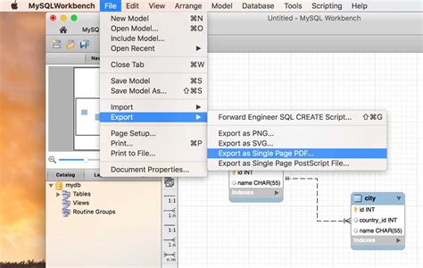 Exporting Eer Diagrams From Mysql Workbench