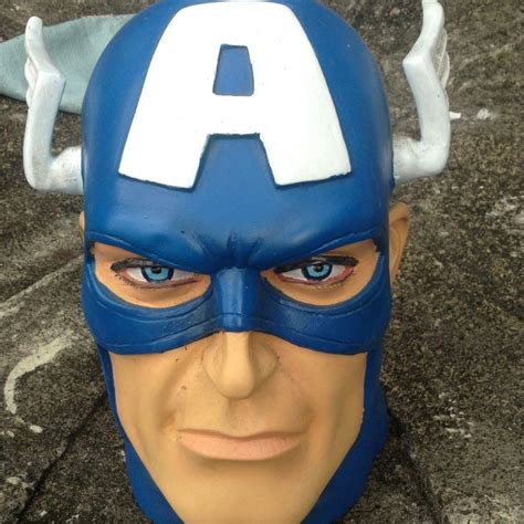 Captain America Head Bust Life Size Solid Hobbies Toys Toys Games