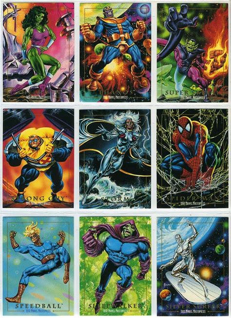 1992 SkyBox Marvel Masterpieces Trading Cards Hobbies Toys Toys