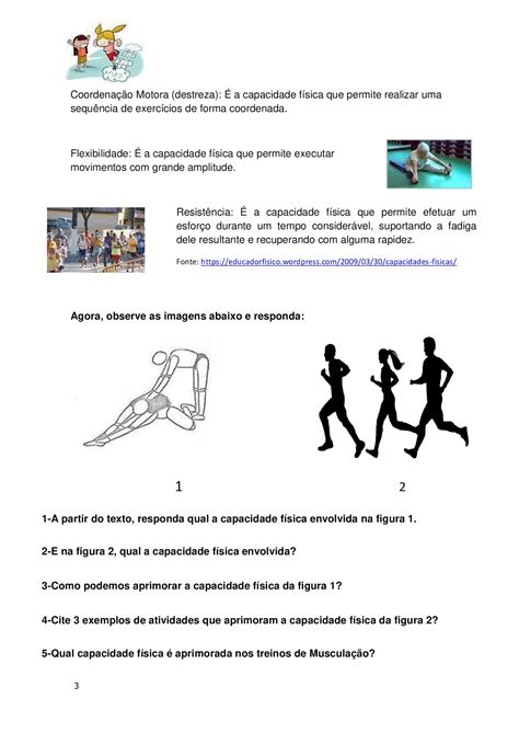 Atividades Sobre Capacidades Fisicas Revoeduca