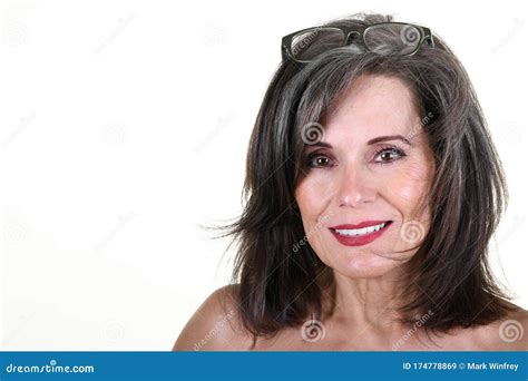 Beautiful Mature Woman Stock Image Image Of Cosmetology 174778869