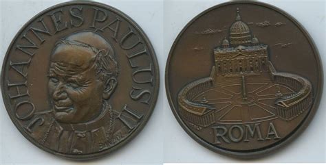 Vatikan Italien Kirchenstaat Große Bronzemedaille M 0157 Papst