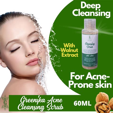 Greenika Anti Acne Black Heads Remover Cleansing Facial Scrub Greenika Ph