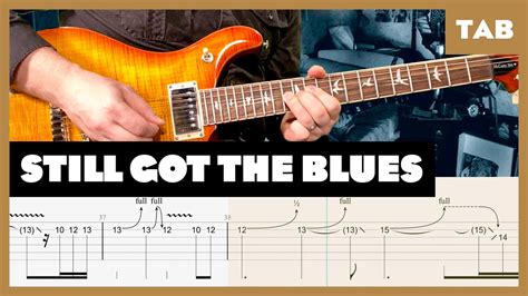 Gary Moore Still Got The Blues Live Guitar Tab Lesson Cover