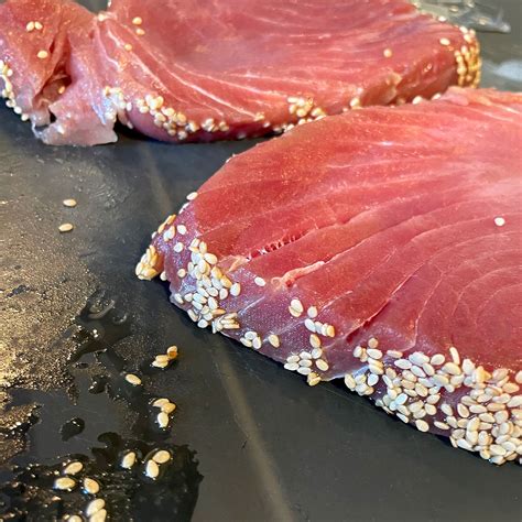 Thunfisch Mit Wasabi Erbsenpüree Und Zuckerschotenstroh Koch Für 2