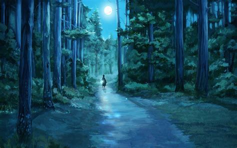 Anime Forest Background - WallpaperSafari