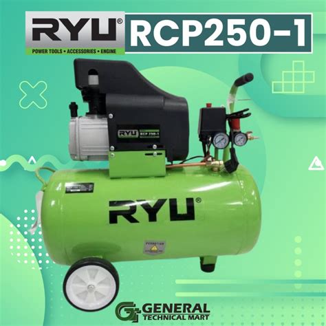 Jual Kompresor RYU 2 5 HP 50 Liter RCP 250 1 RYU Ait Compressor 2 5HP