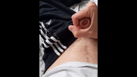 Young Chav Guy In Adidas Sweatpants Jerks Off His Cock And Huge Cums All Over Himself Pornhub Gay