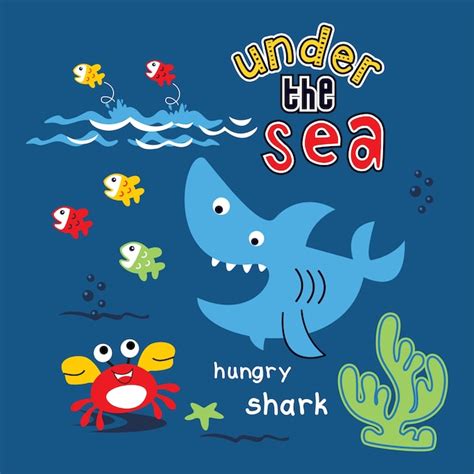 Premium Vector | Under the sea cartoon vector