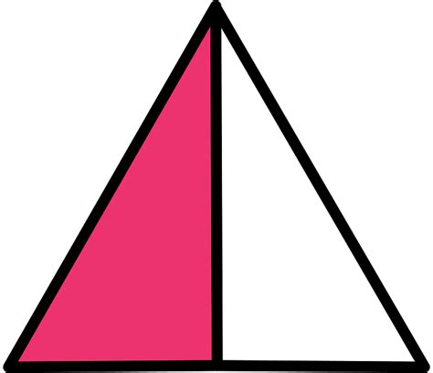 Pink Triangle Fraction 12 Free Vector Clipart Images On