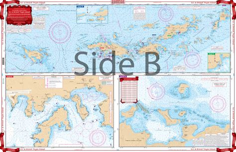 Us And British Virgin Islands Navigation Chart 32 Waterproof Charts