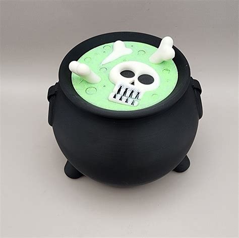 3D Witches Cauldron, Witches Cauldron With Twist on Top, Halloween ...