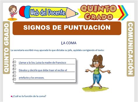 Ficha de Los signos de puntuaciﾃｳn para Quinto primaria Hot Sex Picture