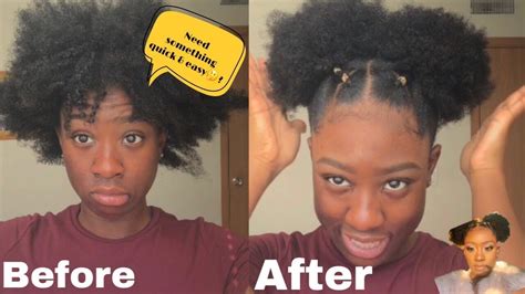 Spicy Two Puff Natural Hair Tutorial On 4c Hair Just Liv Youtube