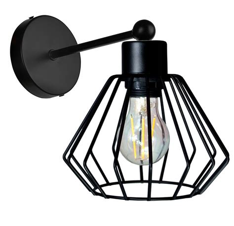 LAMPA KINKIET E27 ścienny stały loft drut BRYLANT 5904261909773