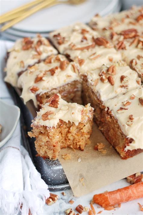 Carrot Sheet Cake With Dulce De Leche Cream Cheese Frosting Chef