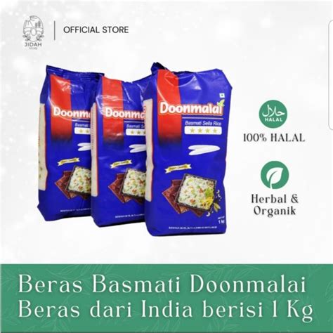 Jual Beras Basmati 1kg Grade A Premium Doonmalai Sella Beras Kebuli