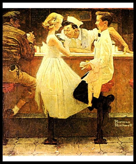 Norman Rockwell Print After The Prom Original Etsy