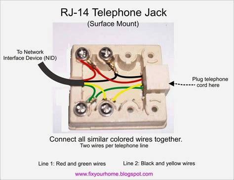 Phone Jack Circuit Diagram Telephone And Dsl Wiring Diagram