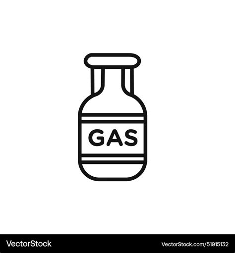 Gas Cylinder Icon Set Collection For Web Vector Image