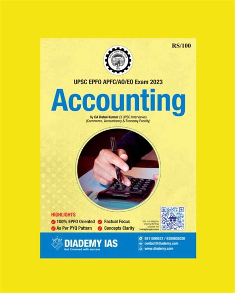 DIADEMY IAS ACCOUNTING UPSC EPFO APFC AO ECO EXAM 2023 BLACK