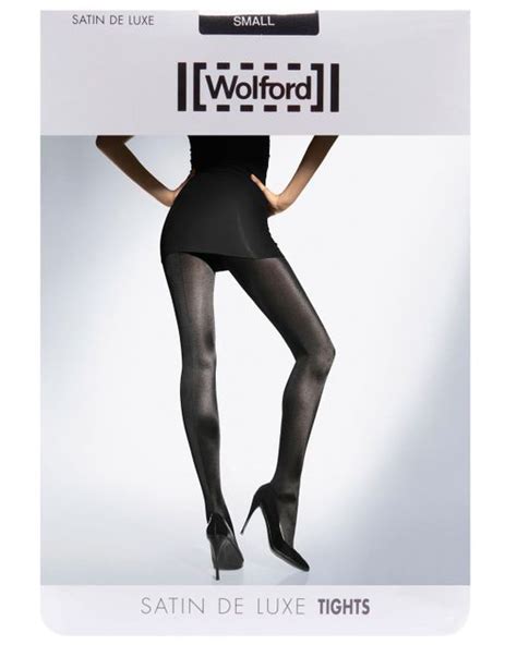 Wolford Satin De Luxe Tights In Black Lyst