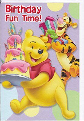 Disney Winnie The Pooh Birthday Fun Time Card General Open Card Size