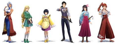 Project Sakura Wars Characters Renders