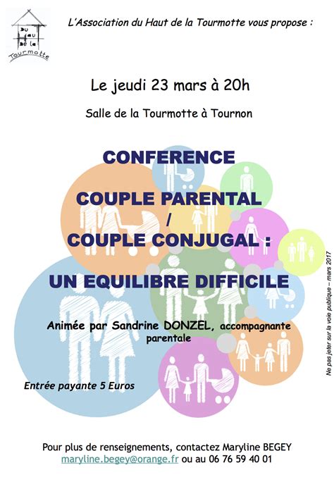 Conférence Couple parental couple conjugal Tournon Savoie 23