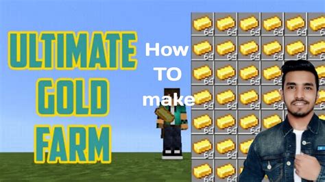 How To Make Unlimited Gold Farm In Minecraft Minecraft Youtube