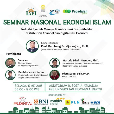 Seminar Nasional Ekonomi Islam Industri Syariah Menuju Transformasi