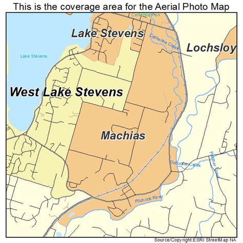 Aerial Photography Map Of Machias Wa Washington