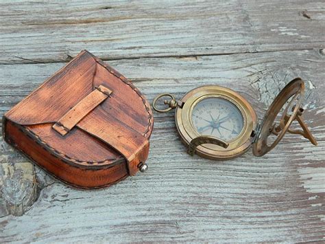 Collectible Pocket Compass Vintage Maritime Brass Push Button Sundial 3 At Best Price In Nakur