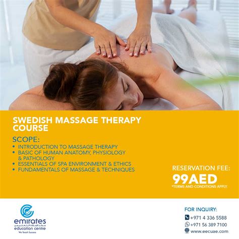 Massage Therapy Swedish Emirates Education Centre