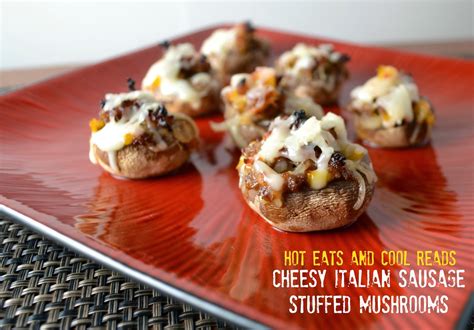 Cheesy Italian Sausage Stuffed Mushrooms Recipe