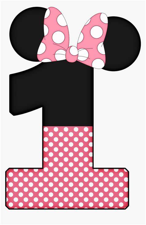 Number Clipart Minnie Mouse Minnie Mouse 1st Png Transparent Png