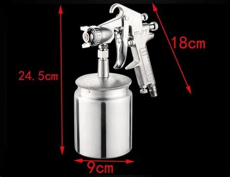 Nuzamas Suction Feed Air Spray Paint Gun Mm Stainless Nozzle Ml