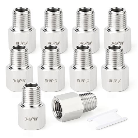 Taisher 10pcs 304 Stainless Steel Pipe Fitting