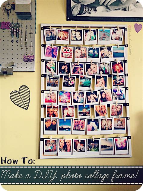 How To Make A Diy Photo Collage Frame Framed Photo Collage