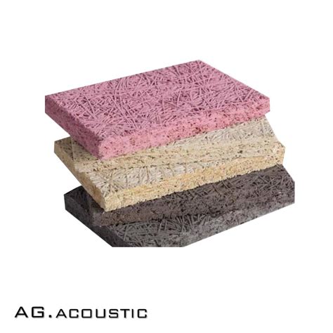 Ag Acoustic Decorative Board Painted Wood Wool Wall Panels Sound