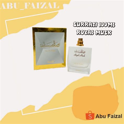 Jual Surrati Royal Musk Spray 100ml Original Arab Saudi Ksa Shopee